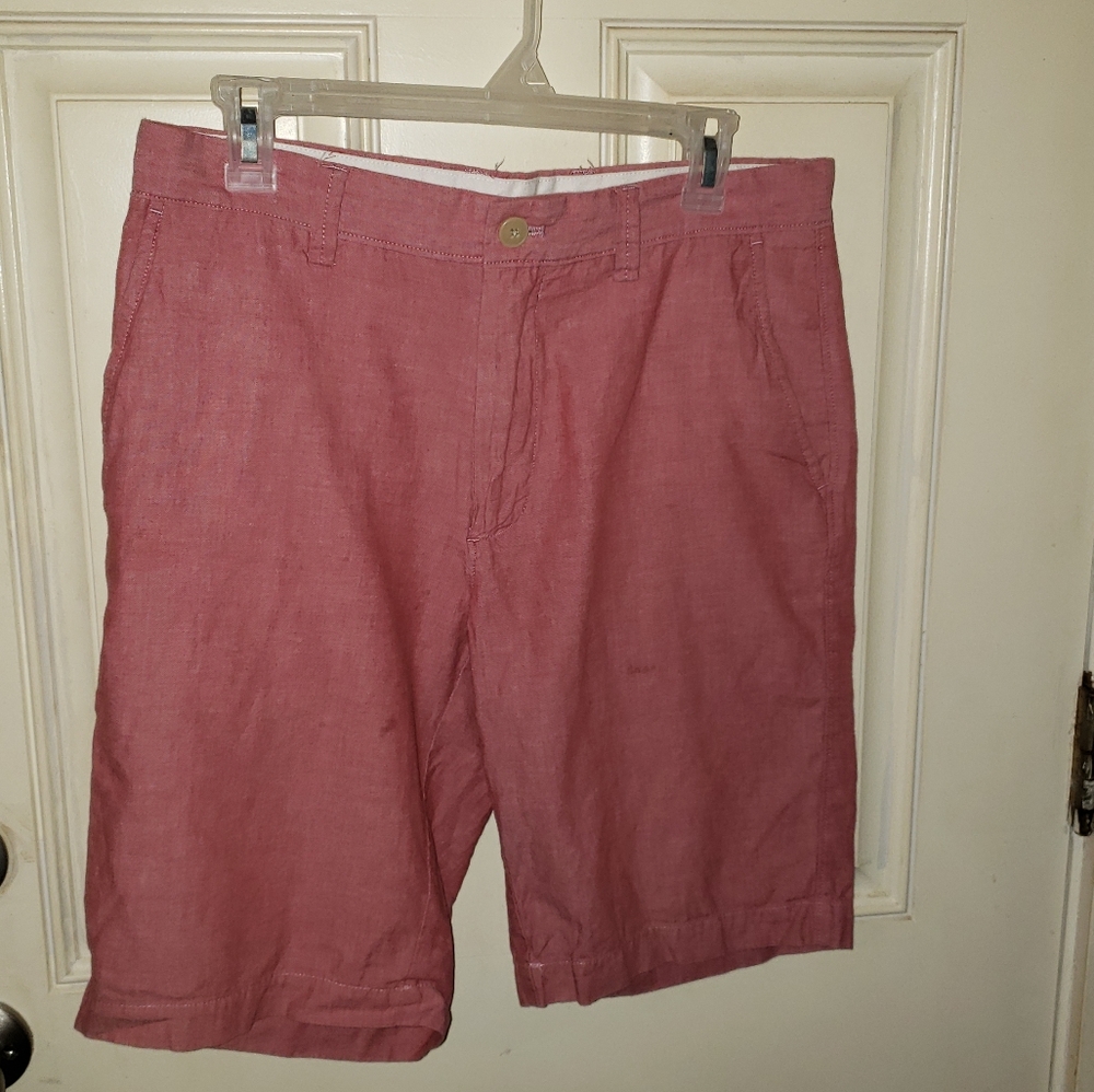 Red J Crew Dress Shorts